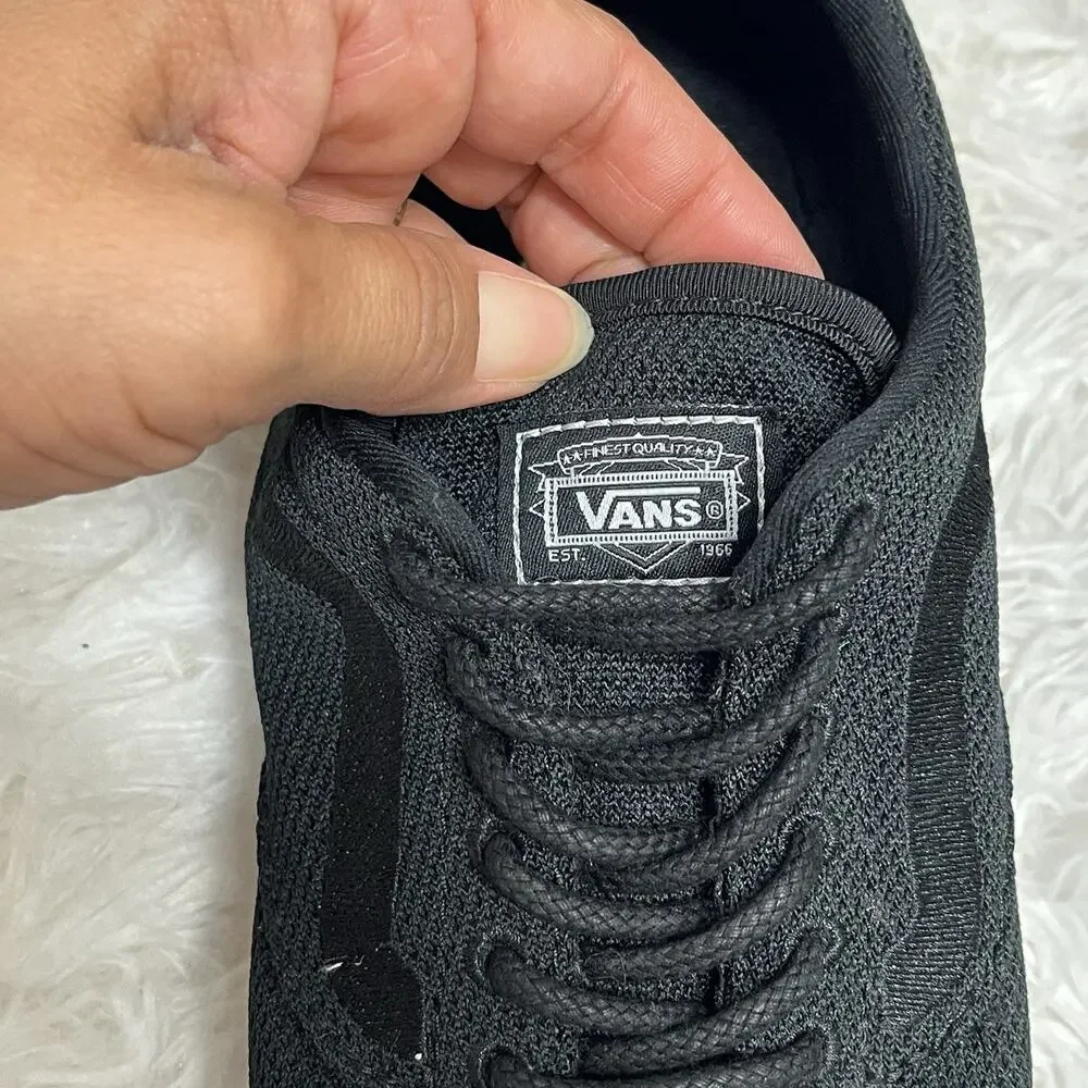 Vans Mesh Sneakers black size Men's US 7.5/Womens US 9, Ultra cushion